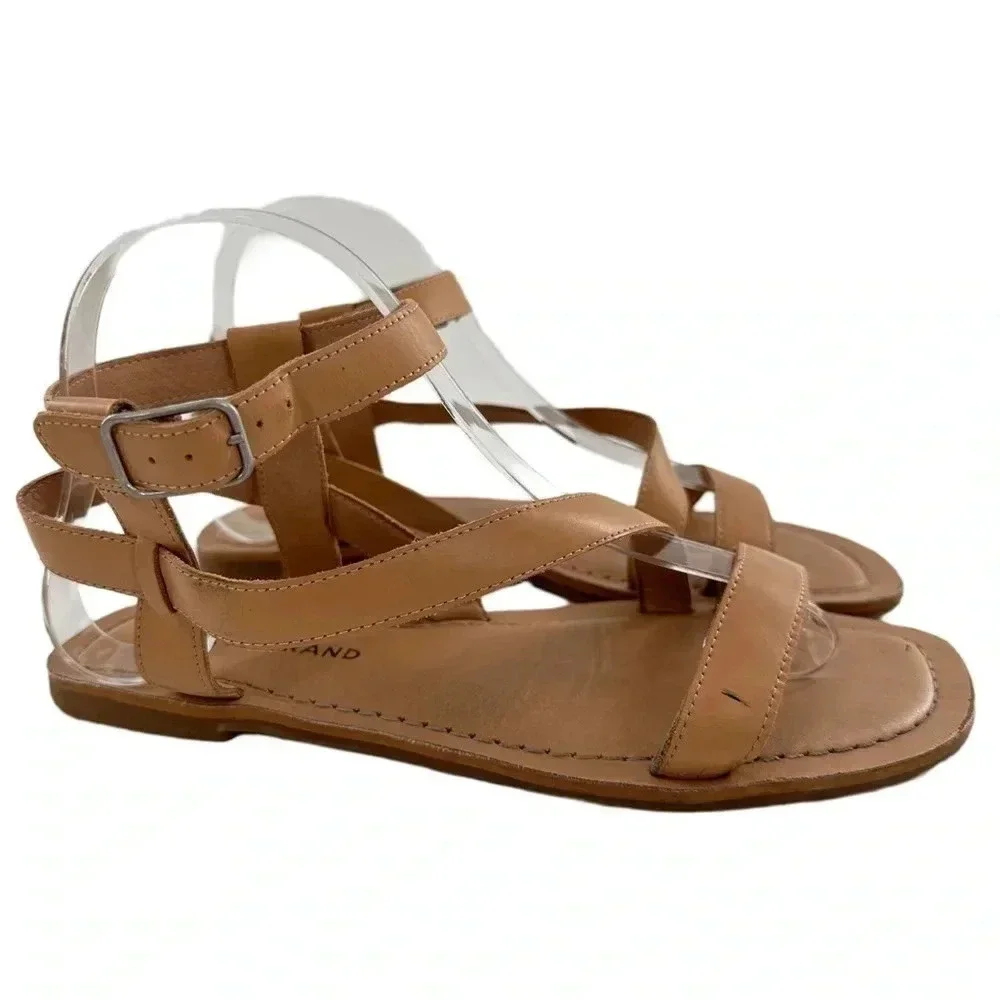 Lucky brand womens sandals size 8 38.5 tan leather